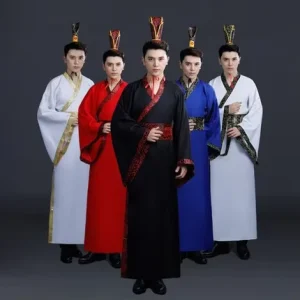 Men’s Vintage Tang Hanfu Cosplay Costume Traditional Chinese Performance Clothing