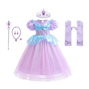 Mermaid TV Cartoon Movie Costume Girl Princess Ocean Princess Kids Halloween Role Play Costume