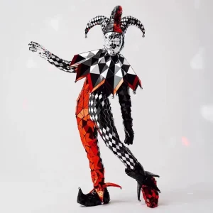 Mirror Suit Clown Silver Reflective Cosplay Costume