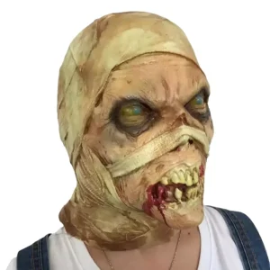 Mummy Zombie Rot Face Latex Halloween Mask