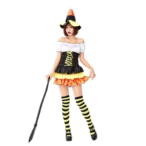 NEW STYLES Halloween Party Cosplay Fancy Dress Adult Woman Sexy Skeleton Witch Costume for Adults Women