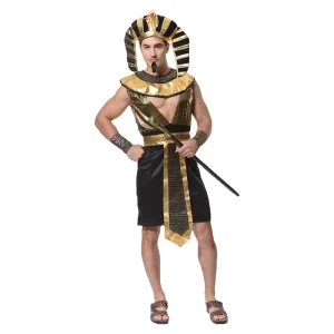 National Style Party Cosplay Adult Native Priest Ancient Pharaoh Costume for Man