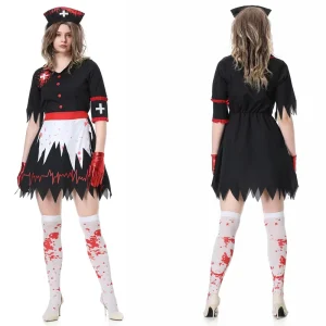 New Halloween Adult Female Nurse Zombie Cosplay Costume