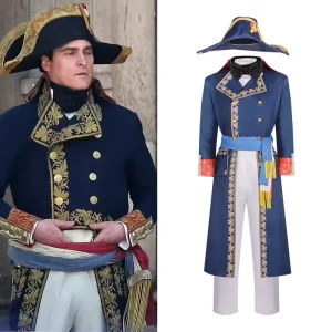 New Movie Napoleon Costume for Boys Sexy Retro Medieval Court Set for Cosplay Includes Dresses Fancy Animal Character Style