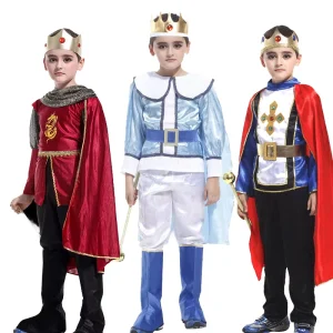 New Prince King Character TV Cosplay Costume For Boys Girls Fancy Dress Up For Carnival & Halloween Birthday Gift