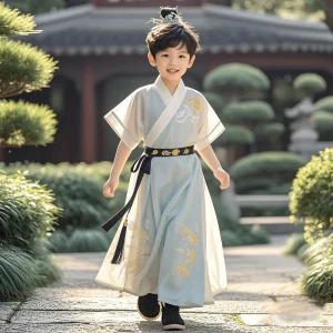 New Style Boys Hanfu Chinese Style Ancient Tang Dress Handsome Summer Thin Traditional Modern Vintage Cosplay Wear