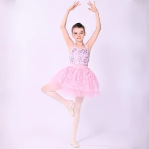 New Style Girls Lovely Kids Dance Costumes Wear Baby Soft Ballet Tutu Skirt Dress for Performance and Birthday Party