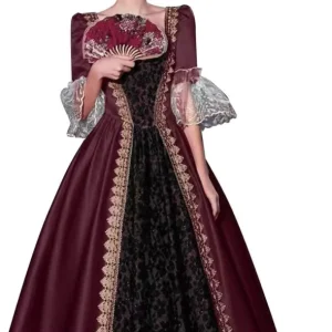 New Vintage Medieval Renaissance Victorian Court Dress European Style Stage Performance Role Play Costume
