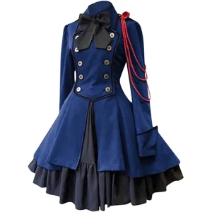 New Women’s Medieval Gothic Tuxedo Victorian Dress Jacket Halloween Costume