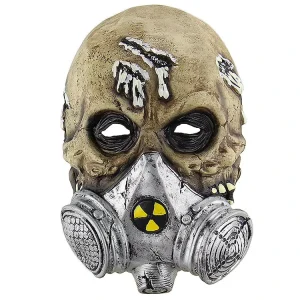 Nicro New Design Costume Prop Scary Creepy Zombie Cosplay Bloody Latex Full Face Biochemical Gas Mask Halloween Party Decoration