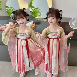 Peach Blossom Traditional Chinese Hanfu Dress
