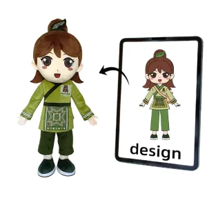 Personalized Custom Logo Mascot Costume, Soft Plush Fabric, Adult Unisex, Custom Sizes for Corporate Events