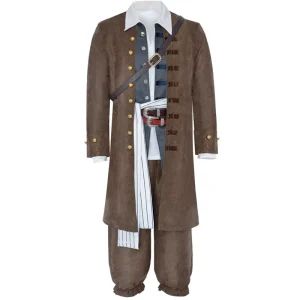 Pirates Movie Cosplay Costume Men Adult Renaissance Vintage Knight Faire Carnival Party Costume