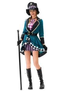 Plus Size Adult Mad Hatter Women’s Cosplay Costume