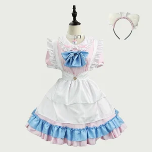 Plus Size Maid Cosplay Costume for Halloween
