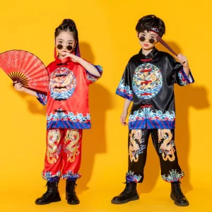 Poetry Recitation Hip hop Kindergarten Students Performance Children’s Chinese Style Costume Boy’s Hanfu