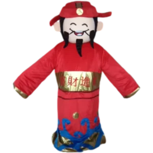 Popular Adult Size the God of Fortune Wealth Mascot Costumes for Chinese New Year