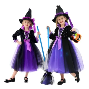 Popular Fairy Tale Witch Style Five Piece Girls’ Cloak Dress Girls’ Princess Dress Girls Dresses