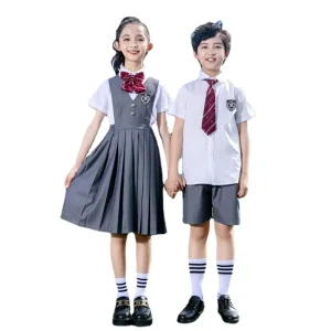 Preppy Style Kindergarten & Primary School Class Uniform Set Kids Graduation & Children’s Day Performance Costume