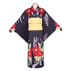 Price Anime Demoned Slayer Tamayo Kimono Cosplay Performance Outfits Polyester Women’s Adult Halloween