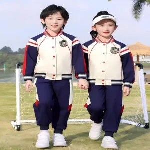Primary School Student School Uniform Summer Class Uniform Kindergarten School Uniform Summer British Style Graduation Photo Children’s Performance Costume Set