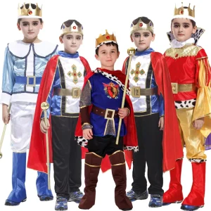 Prince Halloween Costume for Boys Prince King Outfit Party Cosplay Clothing