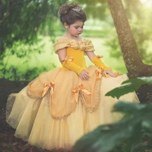 Princess Costume Cosplay Dress for Little Girls, Blue