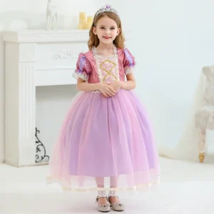 Princess Costume Long Dress for Girls