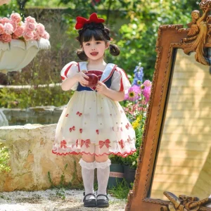 Princess Dress Cosplay Halloween Fairy Tale Costume for Girls