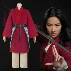 Princess Mulan Cosplay Costume for Girls Mulan Costume Halloween Party Dress