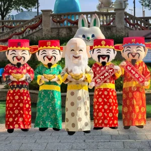 Professional Custom God Of Wealth Mascot Costume for Adults
