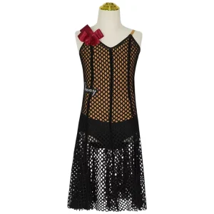Professional Design Latin Dance Dress Suit Costume for Girls Backless Dance Practice Skirt Wearable Performance Wear