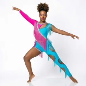Professional Majorette Dance Uniforms Manufacturer Custom Sequin Fringe Metallic Mesh Stage Performance Wear OEM Factory