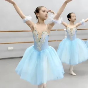 Professional Romantic Long Tulle Polyester Ballet Dress Girls Children Ballerina Party Dance Costume Tulle Skirt