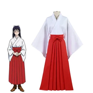 Quadratic Japanese Style Cosplay Costume Girls’ Anime Inspired Kimono with Dresses and Skirts