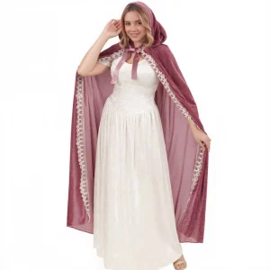 Quality Guaranteed Gothic Wicca Robe Witch Cape Halloween Costumes for Women Men Stage Performance for Fancy Party Hooded Cloak