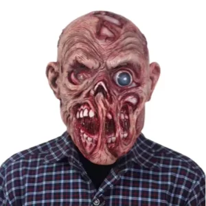 Realistic Life-Size Full-Head Latex Zombie Mask