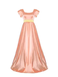 Regency Victorian Silk Long Dress Cosplay Costume