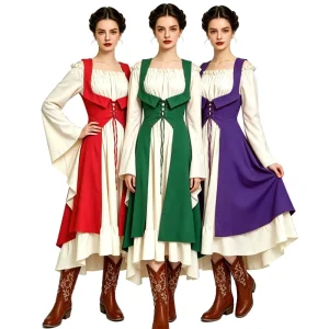Retro Medieval Renaissance Court Style Performance Costume