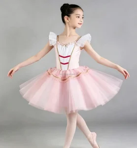 Romantic Tutu Stage Performance Ballet Dress Dance Pink Romantic Ballet Long Tutu Costume Ballet Dance Costumes Performance Wear