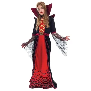 Royal Vampire Costume for Girls Set Halloween Gothic Victorian Vampiress Queen Costume