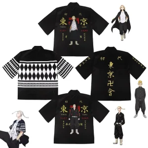 Ryuguji Ken Short-Sleeved Kimono Cosplay Costume from Tokyo Avengers