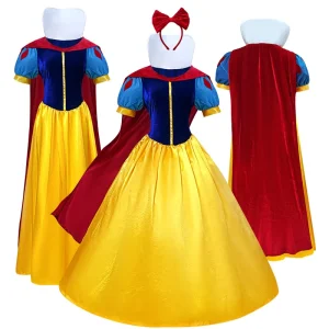 S-4XL Plus Size Princess Halloween Cosplay Costume Adult Fairy Tale Stage Costume
