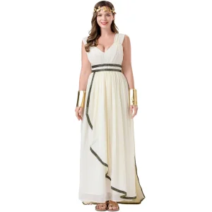 S-XL Medieval Egyptian Greek Goddess Halloween Cosplay Stage Performance Costume Dress