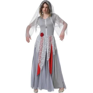 S-XL Zombie Ghost Bridal Dress Costume