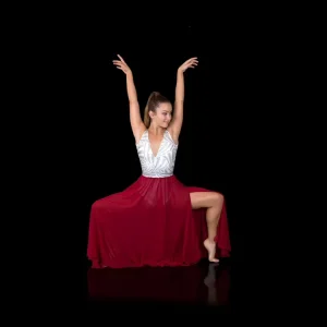 Scarlet Sequin Red Lyrical Dress Dance Costume