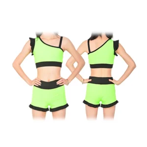 Sewn and Cut Spandex Cheerleading Costumes for Kids Customized Cheer and Tumbling Practice Wear