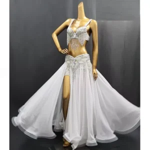 Sexy Adult Large sized Belly Dance Performance Costume Sequined Stage Performance Costume Set