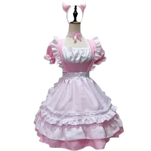 Sexy Maid Costume, Lace Apron Princess Dress, Anime Cosplay Outfit, Size L