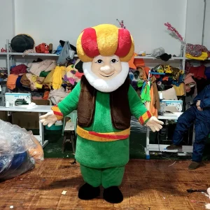 Shengye China Mascot Factory Manufacturer Custom Unisex Size Cartoon Old Man Mascot Costume for Easter Halloween Events